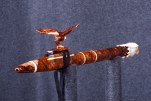 Brazilian Rosewood Burl Native American Flute, Minor, High C-5, #S1D (12)